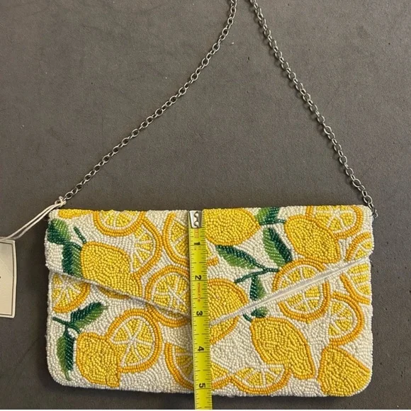 Sol de Verano Lemon Beaded Wristlet - Yellow and White - Picture 5 of 7